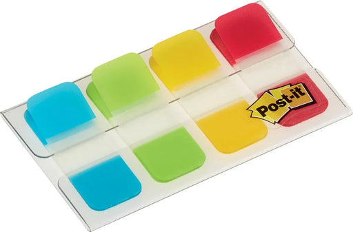 Post-it index Strong, ft 15,8 x 38,1 mm, blister met 4 kleuren, 10 tabs per kleur 6 stuks, OfficeTown