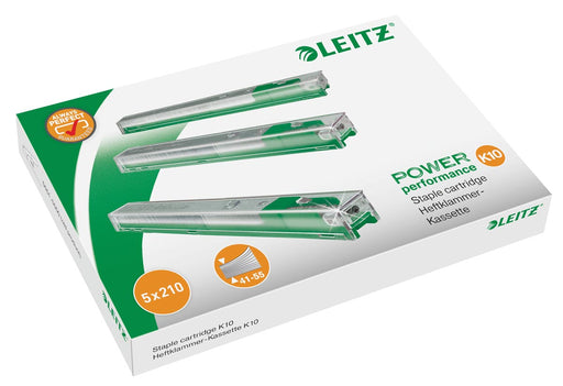 Leitz Power Performance K10 cartridge, 10mm pootlengte, 210 nietjes per cartridge 20 stuks, OfficeTown