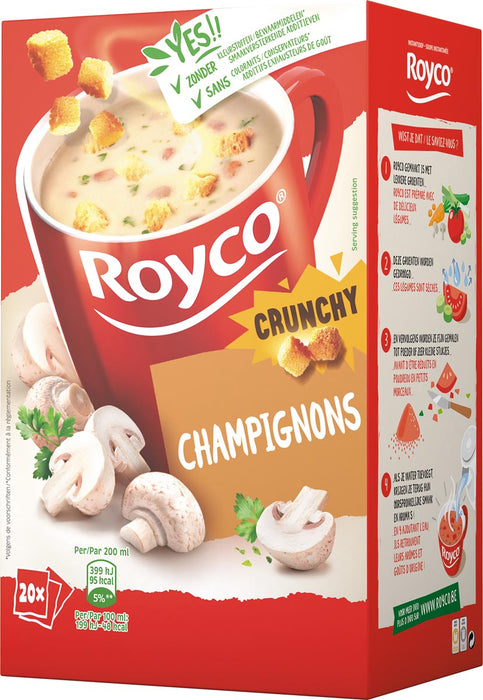 Royco Minuutsoep champignons, doos van 20 zakjes