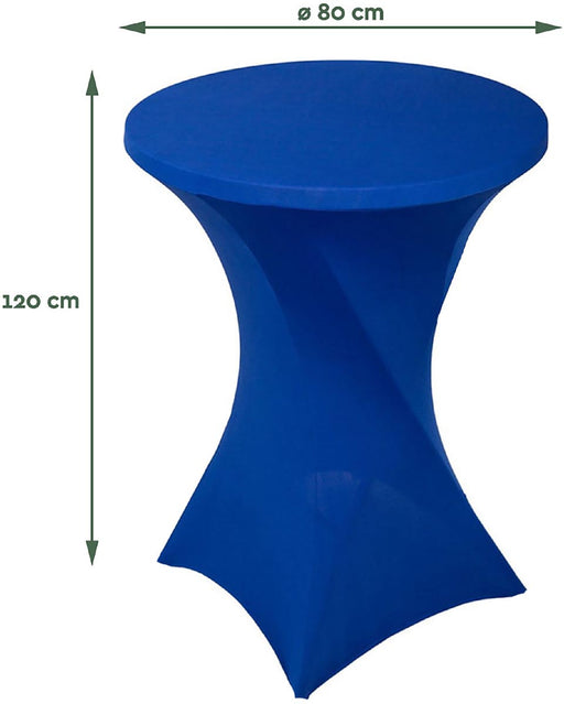 Hoes voor statafel, diameter 80 cm, blauw 25 stuks, OfficeTown