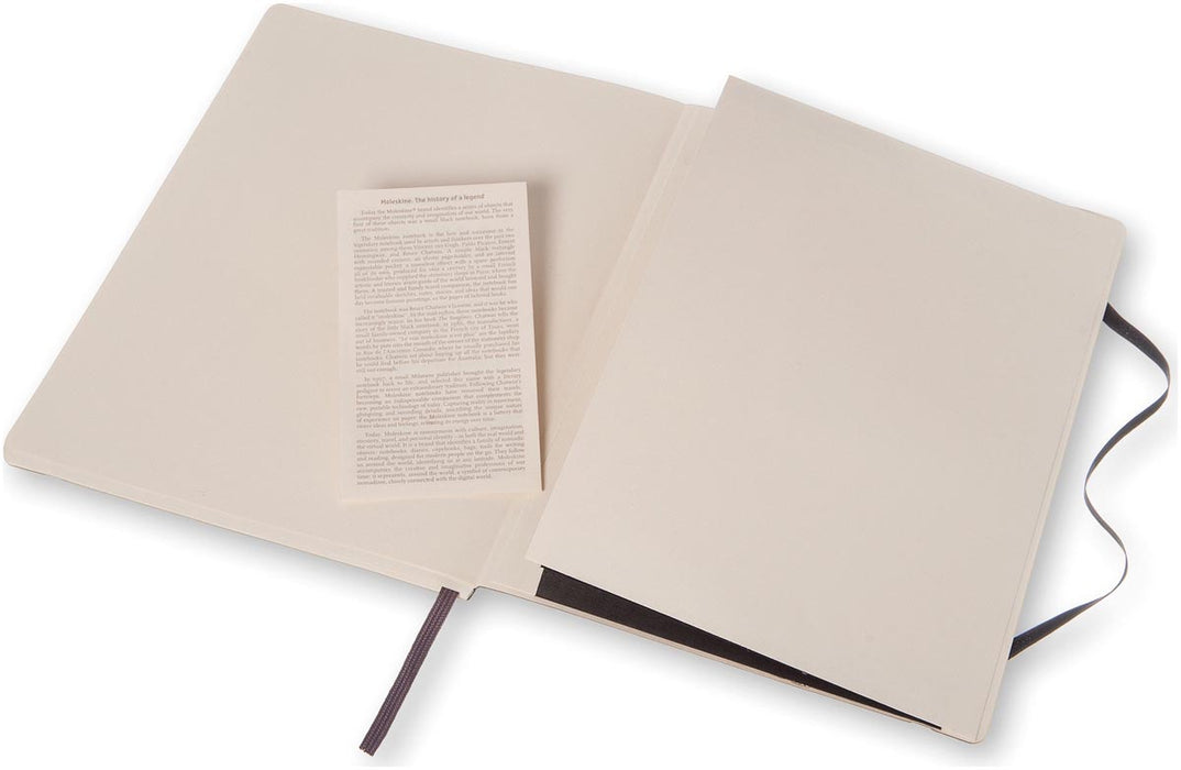 Moleskine notitieboek, ft 19 x 25 cm, puntraster, soepele cover, 192 blad, zwart