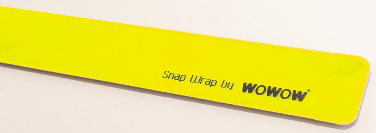 Wowow Snap Wrap Reflomax band, geel, 38 x 3 cm