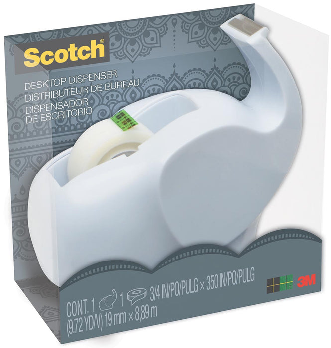 Scotch tape dispenser met olifantvorm, inclusief Magic Tape