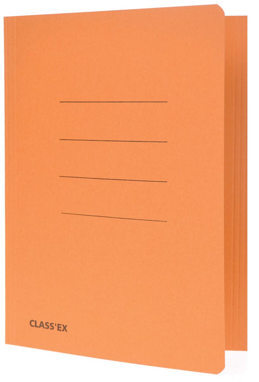Class'ex dossiermap, 3 kleppen ft 18,2 x 22,5 cm (voor ft schrift), oranje 50 stuks, OfficeTown