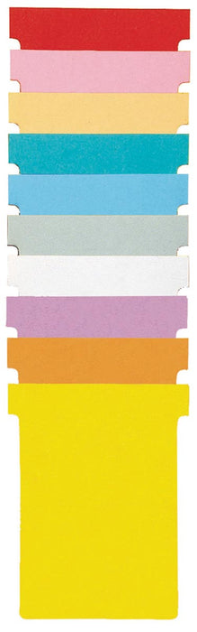 Nobo T-kaarten index 1,5, formaat 53 x 45 mm, wit - Pak van 100