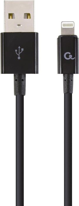 Kabelxpert oplaad- en datakabel, USB 2.0-stekker naar 8-pins stekker, 1 m, zwart