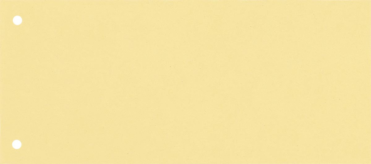 Oxford verdeelstroken 24 x 10,5 cm, 2-gaats, geel, 100 stuks