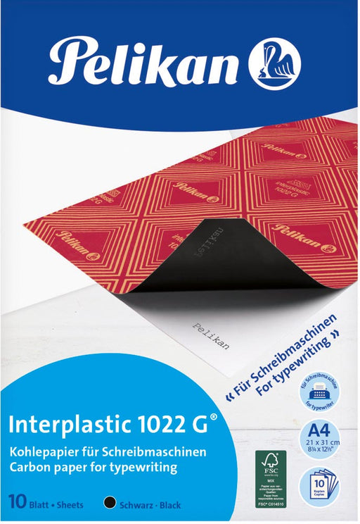Pelikan carbonpapier Interplastic, etui van 10 vel 10 stuks, OfficeTown