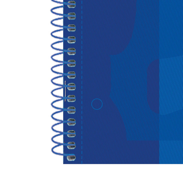 Oxford School Klassiek Europees spiraalblok, ft A4+, 160 pagina's, gelinieerd, donkerblauw