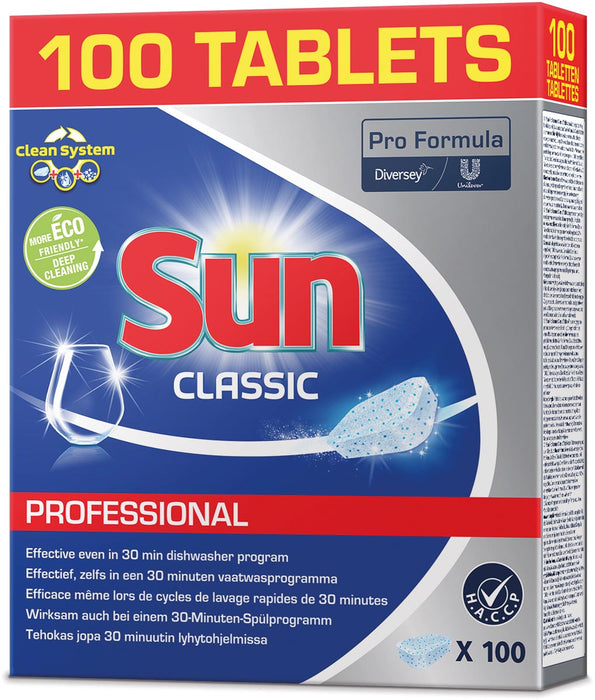 Sun Classic vaatwastabletten pak van 100 tabletten