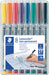 Staedtler Lumocolor 315, OHP-marker, non permanent, 1,0 mm, box van 8 stuks in geassorteerde kleuren 10 stuks, OfficeTown