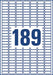 Avery L4731REV-25 afneembare etiketten ft 25,4 x 10 mm (b x h), 4.725 etiketten, wit 5 stuks, OfficeTown