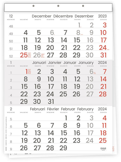 Driemaandskalender Compact, 2025, OfficeTown