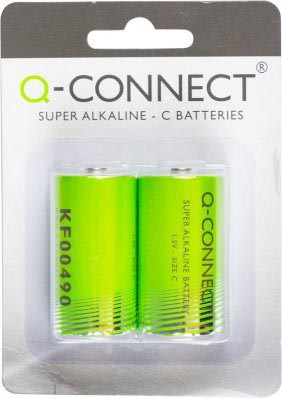 Q-CONNECT Alkaline Batterij LR14 1.5V 2 stuks - 10-pack