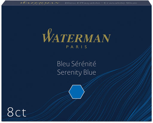 Waterman inktpatronen Standard blauw Florida, pak van 8 stuks 30 stuks, OfficeTown