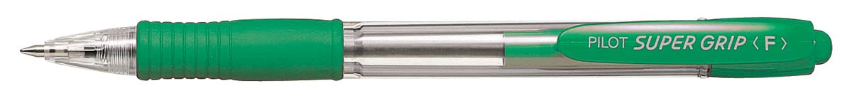 Pilot balpen Super Grip groen 12 stuks