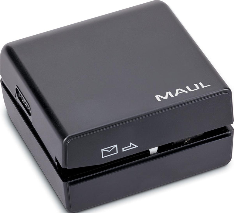 Elektrische brievenopener MAUL inclusief batterijen, 7.4x7.4x7.4cm, zwart