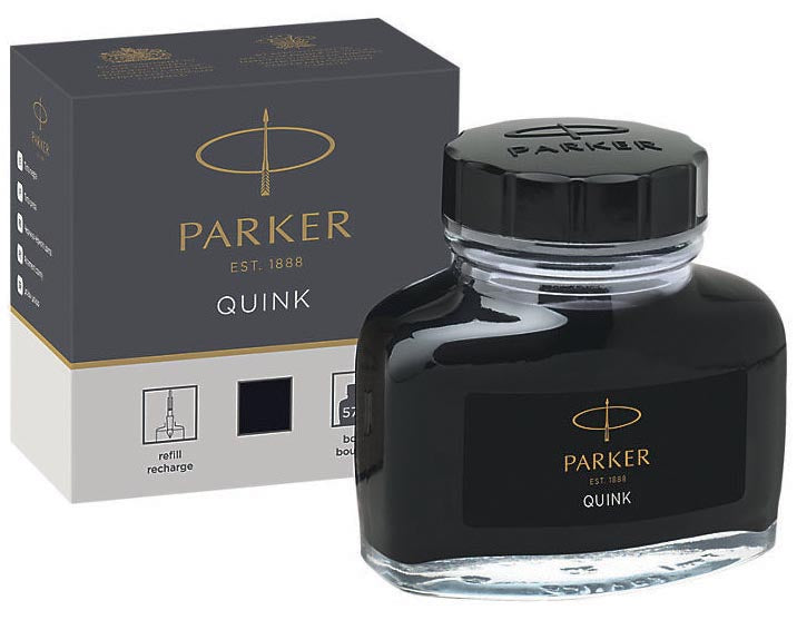 Parker Quink inktfles zwart - 57 ml