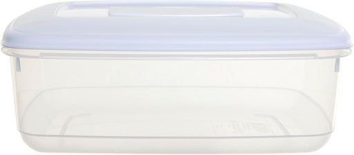 Whitefurze vershouddoos rechthoekig 4 liter, transparant met wit deksel 10 stuks, OfficeTown