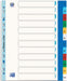 OXFORD tabbladen, formaat A4 maxi (voor showtassen), uit gekleurde PP, 11-gaatsperforatie, set 1-12 25 stuks, OfficeTown