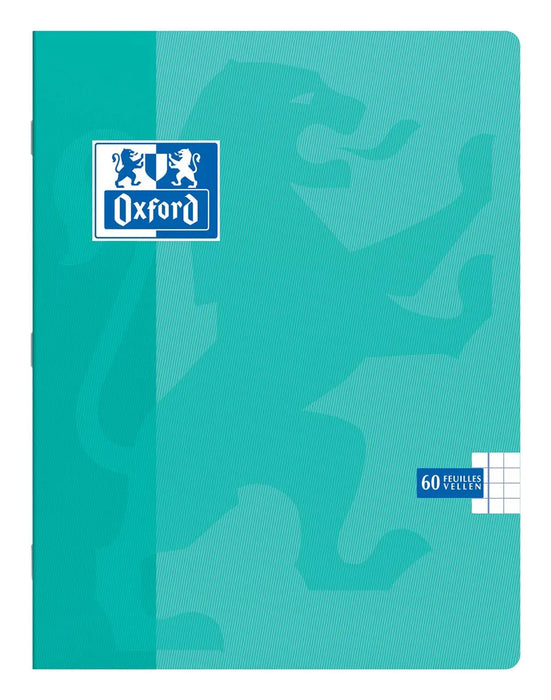 Oxford School schrift, ft A5, 120 bladzijden, geruit 5 mm, geassorteerde kleuren