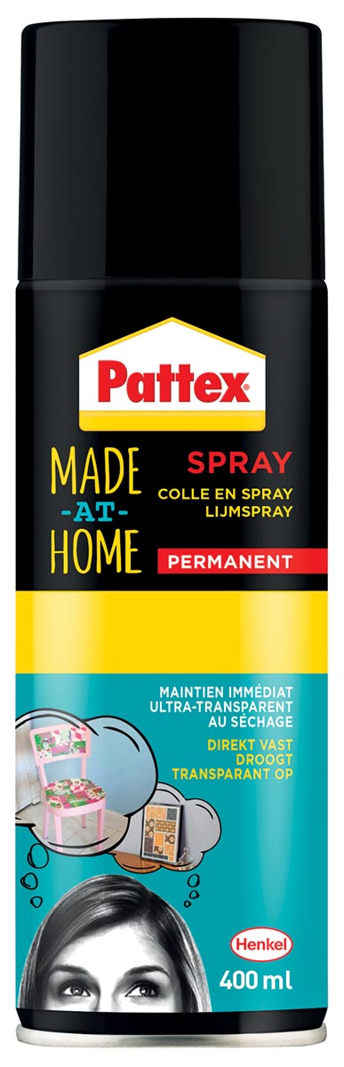 Pattex Made At Home lijmspray permanent 400 ml 6 stuks, OfficeTown