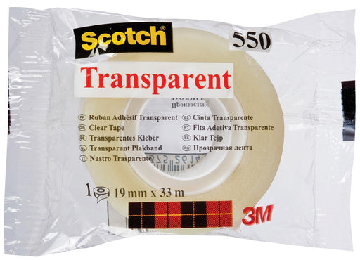 Scotch transparante tape 550 ft 19 mm x 33 m 8 stuks, OfficeTown