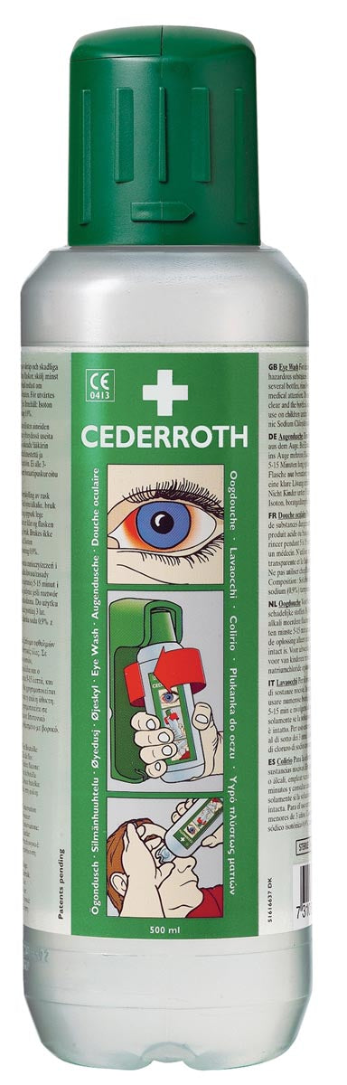 Cederroth oogspoelmiddel, 500 ml, pak van 2 stuks 6 stuks, OfficeTown