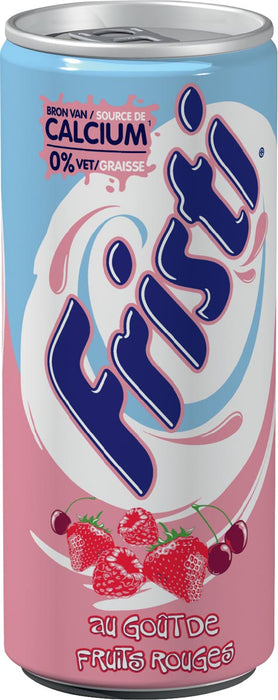 Fristi yoghurtdrank, blik van 25 cl, pak van 12 stuks