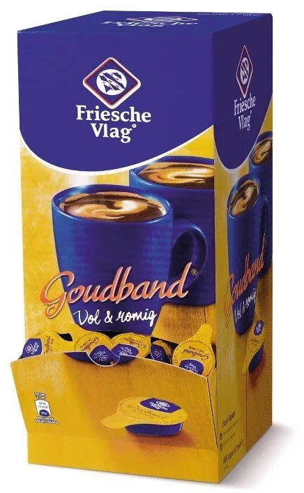 Friesche Vlag Goudband koffiemelk, cupjes van 7 ml, doos van 200 stuks, OfficeTown