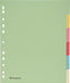 Pergamy tabbladen ft A4 maxi, 11-gaatsperforatie, karton, geassorteerde pastelkleuren, 6 tabs 50 stuks, OfficeTown