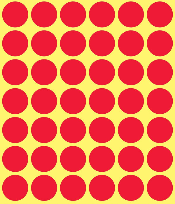 Ronde etiketten van Avery, 18 mm diameter, rood, 1.056 stuks