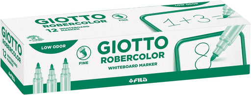 Giotto Robercolor whiteboardmarker fijn, ronde punt, groen 12 stuks, OfficeTown