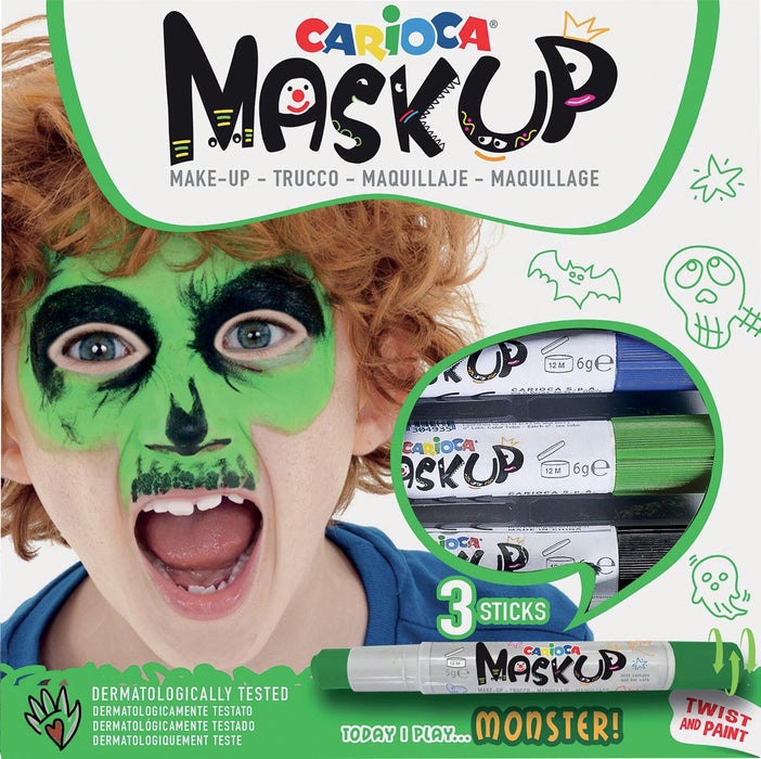 Carioca make-upstiften Mask Up Monster, doos met 3 stiften