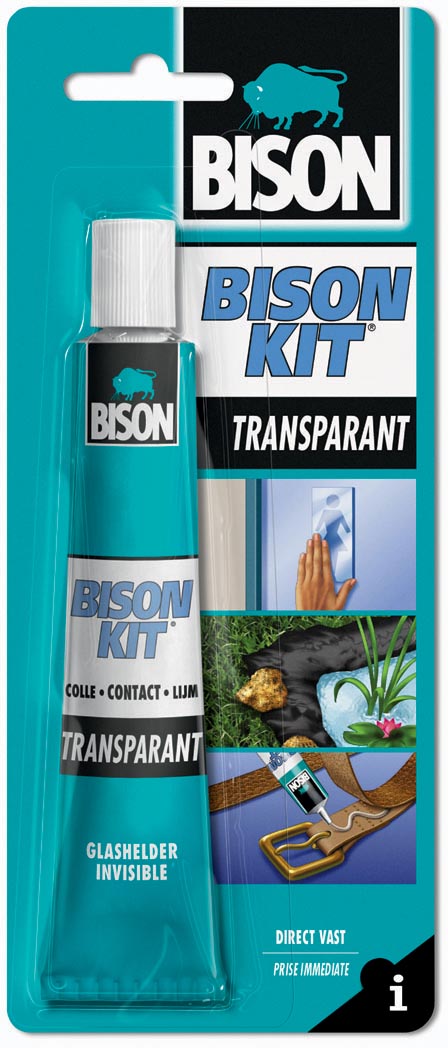 Bison kit contactlijm Transparant 6 stuks, OfficeTown