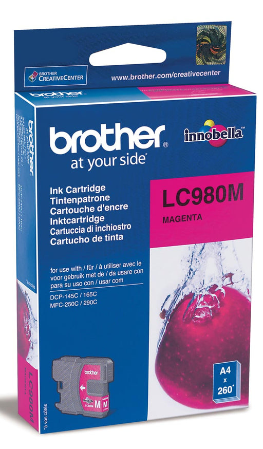 Brother inktcartridge, 260 pagina's, OEM LC-980M, magenta 5 stuks, OfficeTown