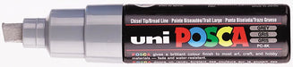 uni-ball Paint Marker op waterbasis Posca PC-8K grijs 6 stuks, OfficeTown