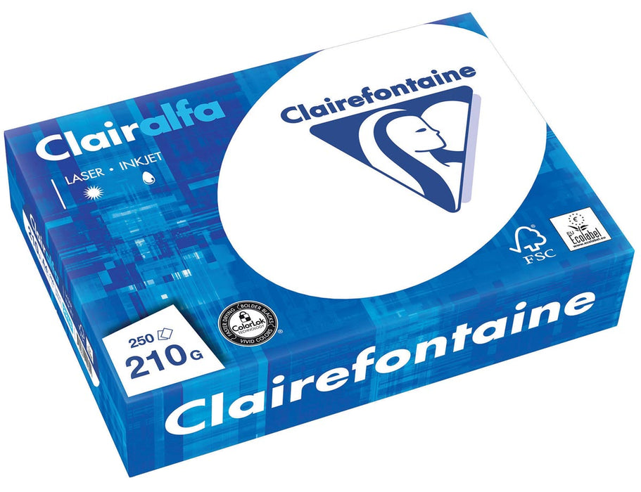 Clairefontaine Clairalfa presentatiepapier A4, 210 g, 250 vellen