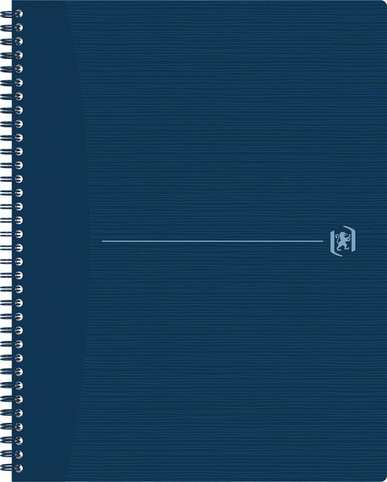 Oxford Origin spiraalschrift, ft A4+, 140 bladzijden, geruit 5 mm, blauw 5 stuks, OfficeTown