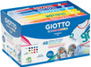 Giotto Decor Textile textielstiften, schoolpack met 48 stuks in geassorteerde kleuren 4 stuks, OfficeTown