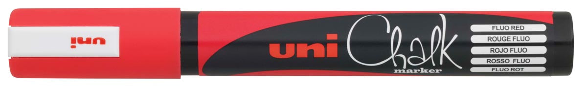 Uni-ball Krijtstift rood, ronde punt van 1,8 - 2,5 mm