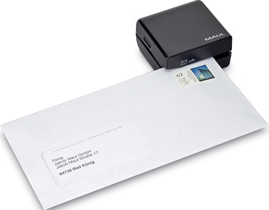 Elektrische brievenopener MAUL inclusief batterijen, 7.4x7.4x7.4cm, zwart