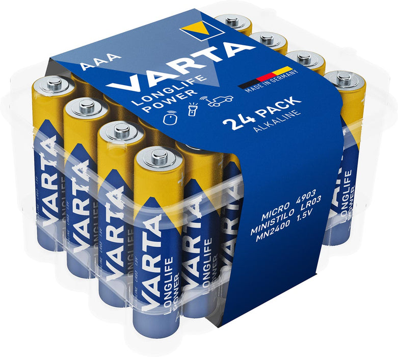 Varta Longlife Power AAA-batterij, verpakking van 24 stuks