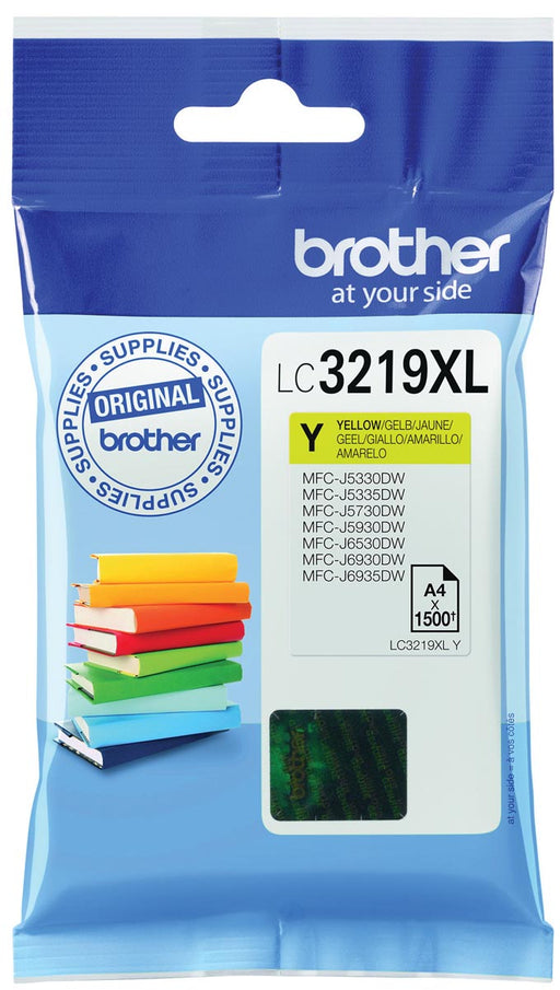 Brother inktcartridge, 1.500 pagina's, OEM LC-3219XLY, geel 5 stuks, OfficeTown