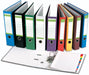 Pergamy ordner, voor ft A4, uit Recycolor papier, rug van 5 cm, geassorteerde kleuren 10 stuks, OfficeTown