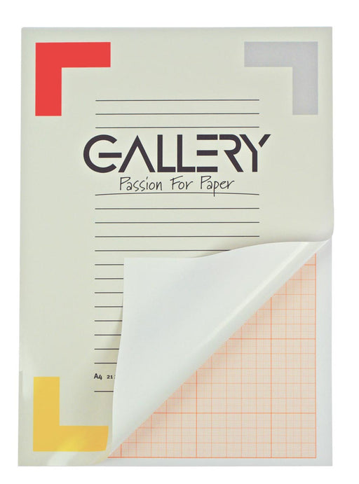 Gallery millimeterpapier, ft 21 x 29,7 cm (A4), blok van 50 vel 10 stuks, OfficeTown