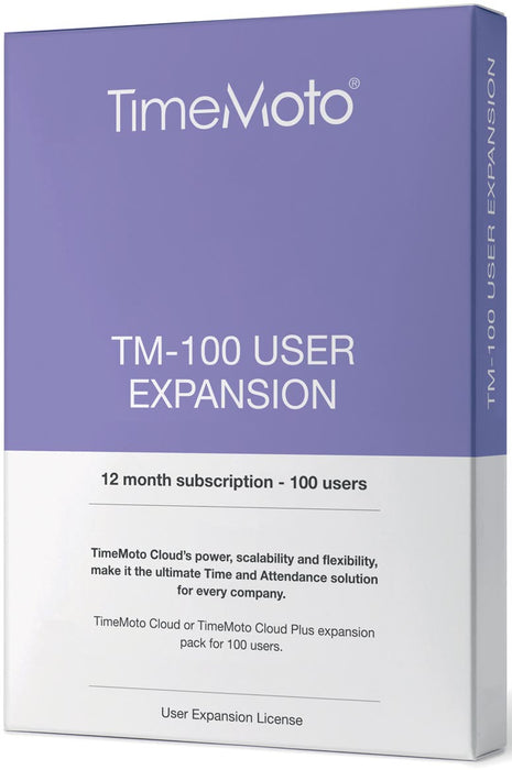 Safescan TimeMoto Cloud Gebruiker Uitbreidingspakket, 100 extra gebruikers