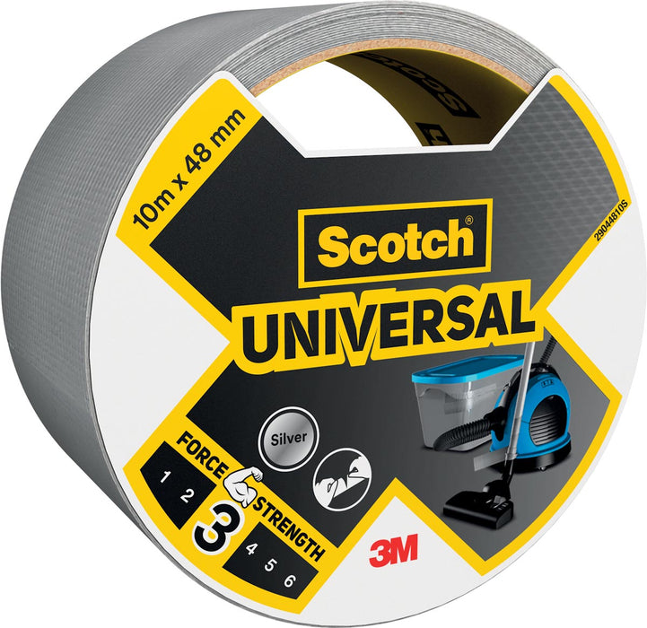 Scotch ducttape Universeel, 48 mm x 10 m, zilver 6 stuks