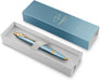 Parker IM Rituals, balpen, turkoois GT, medium, giftbox Parker