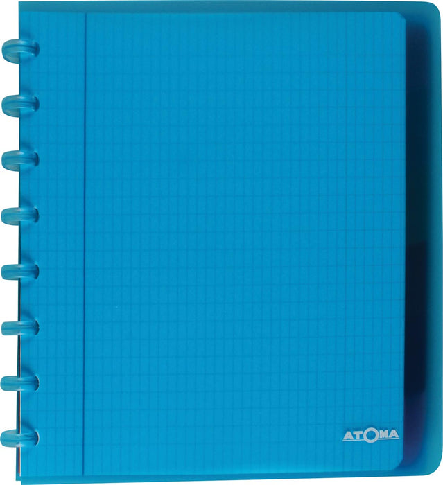 Atoma Trendy schrift, ft A5+, 120 bladzijden, commercieel geruit, met 6 tabbladen, in geassorteerde kleur 10 stuks, OfficeTown